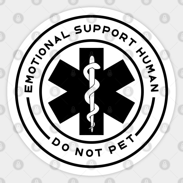 Emotional Support Human Sticker by Tranquil Trove